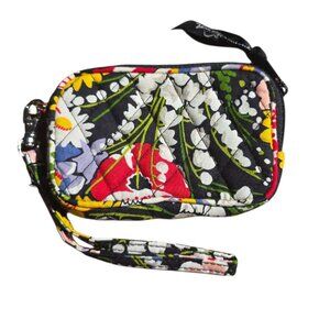 Vera Bradley Poppy Fields Tech Case Floral Coin Wristlet Purse Quilted